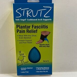 NWT STRUTZ Angel Soft Cushioned Arch Supports Plantar Fasciitis Pain Relief.